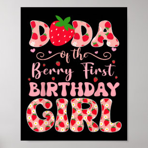 Affiche Dada Du Berry Premier Anniversaire De Girl Strawbe