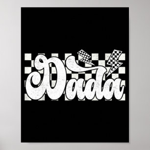Affiche Dada Foudre À Carreaux Fête Des Pères Papa Grand-P