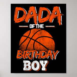 Affiche Dada of the Birthday Boy Basketball Lover Daddy F