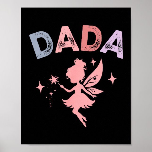 Affiche Dada Of The Little Fairy Birthday Girl Family Matc (Devant)