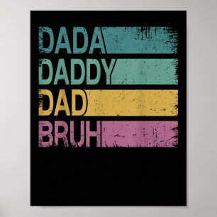 Affiche Dada Papa Papa Bruh Chemise Hommes Drôle Fête des 