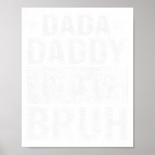 Affiche Dada papa papa Bruh Funny Fête des pères 2024
