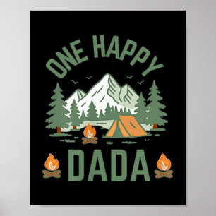 Affiche Dada un campeur heureux 1er anniversaire camping