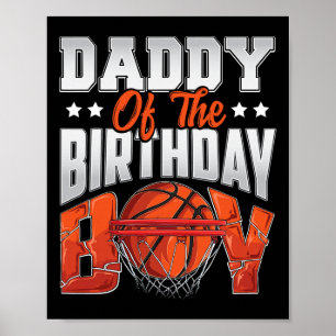 Affiche Daddy Bysketbyll Birthday Boy Family Byller B jour