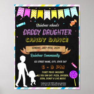 Affiche Daddy Daughter Candy danse événement modèle