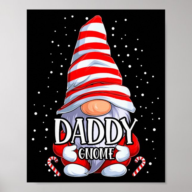 Affiche Daddy Gnome Christmas Pajamas Matching Family Grou (Devant)