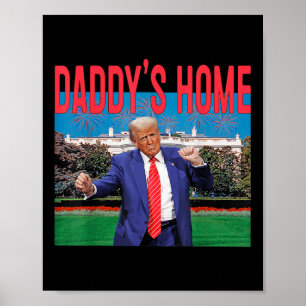 Affiche Daddys Accueil Trump Pink Trump 2024 Reprendre l'A