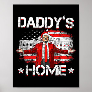 Affiche Daddys Accueil Trump Xmas 2024 Trump amusant prend