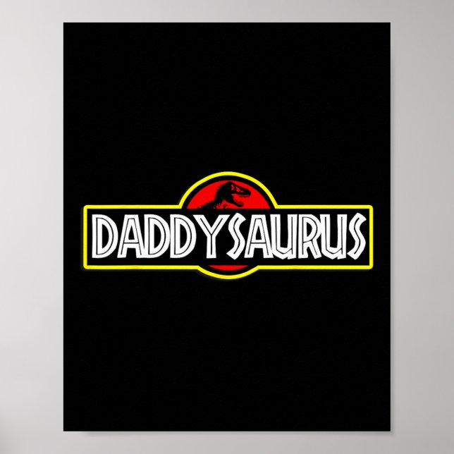 Affiche Daddysaurus Papas Fête des Pères  (Devant)