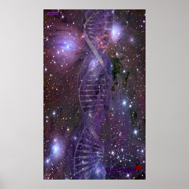 affiche d'ADN de galaxie (Devant)