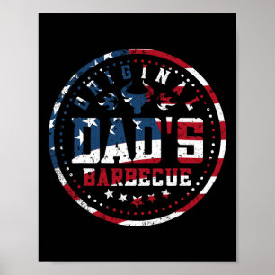 Affiche Dads originaux Bbq Dads Byckyard Grilling America