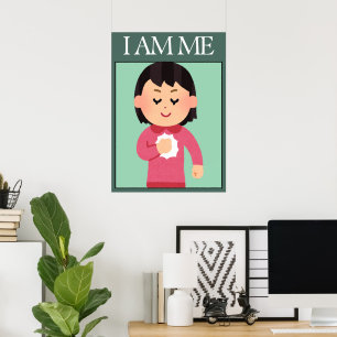 Affiche d'affirmation d'amour de soi
