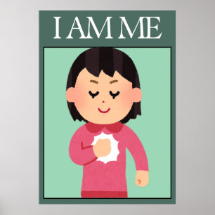 Affiche d'affirmation d'amour de soi