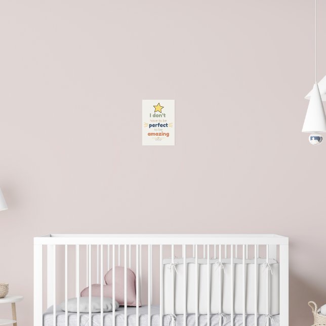 Affiche d'affirmation incroyable pour enfants (Pépinière 2)