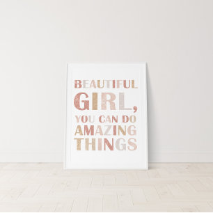 Affiche d'affirmation inspirante neutre pour enfan