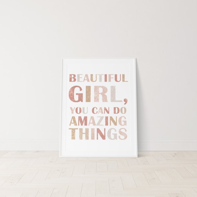 Affiche d'affirmation inspirante neutre pour enfan (Créateur téléchargé)