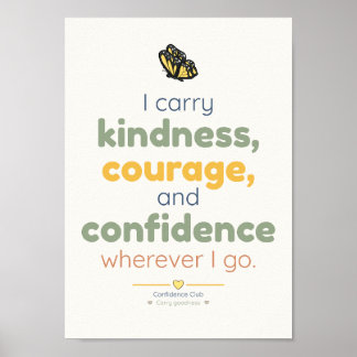 Affiche d'affirmation pour enfants | Bienveillance