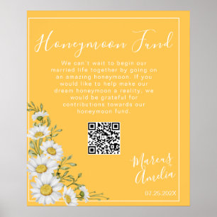 Affiche Daffodil Jaune & White Daisies Honeymoon Fund