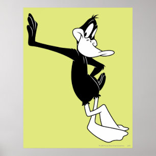 Affiche DAFFY DUCK™ penché contre un mur