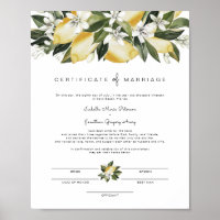 Dahlia - Certificat de mariage de Citrus Citrus Ga