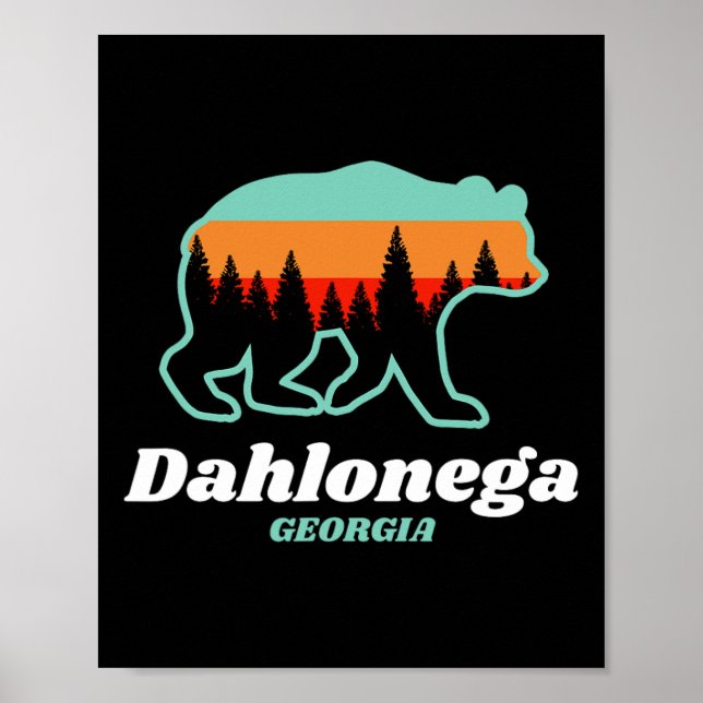 Affiche Dahlonega Georgia Bear Mountains Country  (Devant)