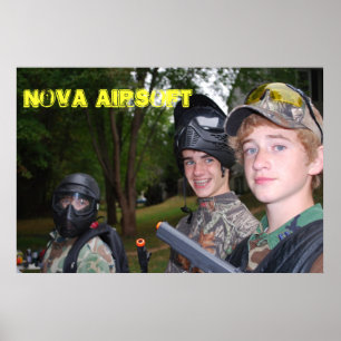 Affiche d'airsoft de nova