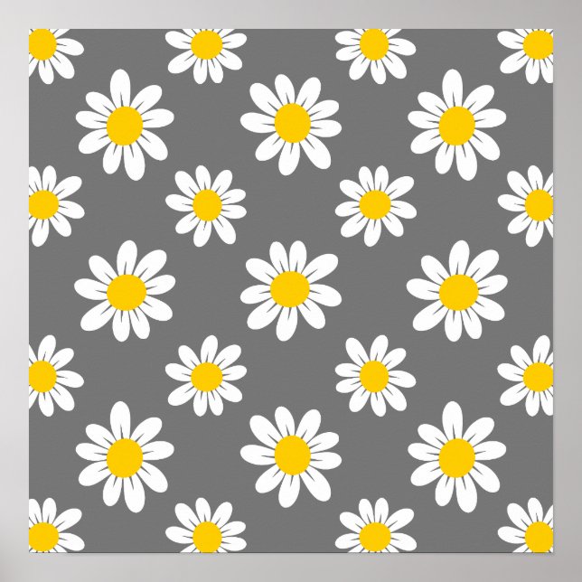 Affiche Daisies de White Yellow (Devant)