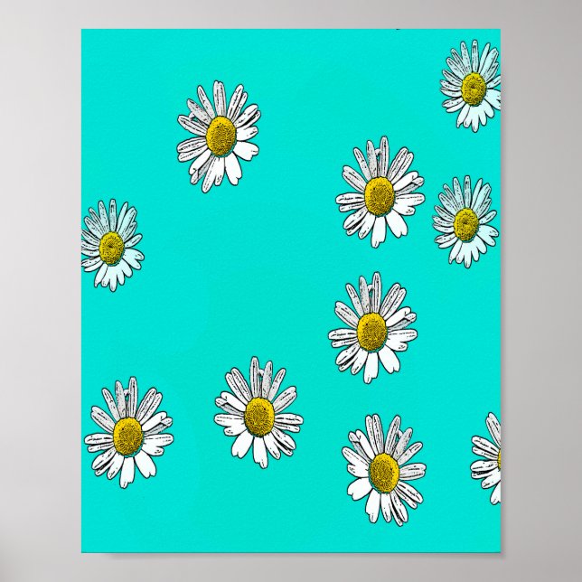 Affiche Daisies drawn (Devant)