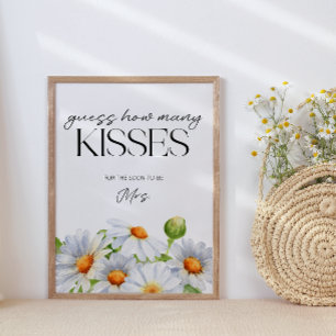 Affiche Daisy devinez combien de baisers jeu de nuptiale