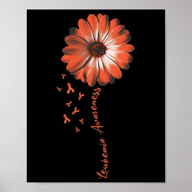 Affiche Daisy Flower Leukemia Awareness Gifts  (Devant)