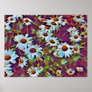 AFFICHE DAISY FLOWERS