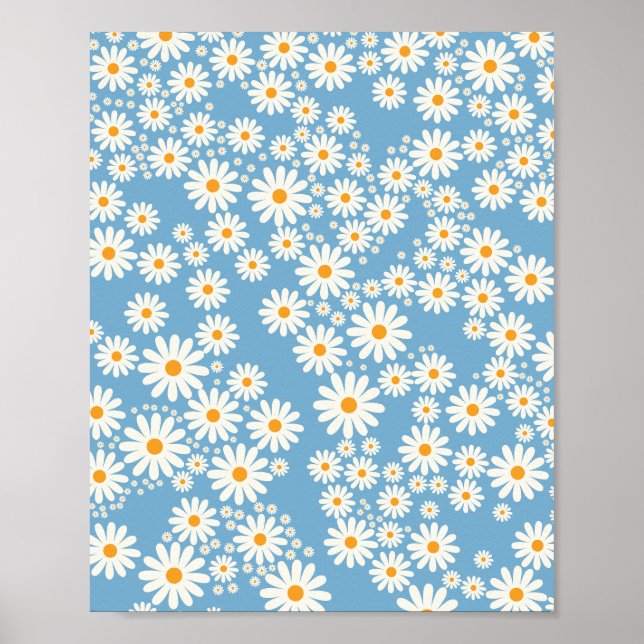 Affiche Daisy Garden 02 Bleu (Devant)