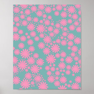 Affiche Daisy Garden 06 Monnaie Et Rose