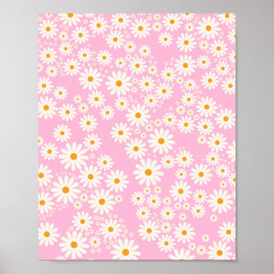 Affiche Daisy Garden 09 Bébé rose