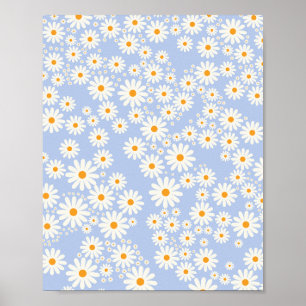 Affiche Daisy Garden 10 Baby Blue
