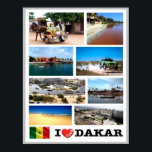 Affiche Dakar I Love - Sénégal -<br><div class="desc">Vous y trouverez le souvenir de vos vacances. Cette catégorie contient des souvenirs de nombreux endroits à : SN0014 - Afrique - Sénégal - Dakar I Love. Amaze amis et parents avec les souvenirs uniques de votre grand voyage! Essayez-nous !</div>