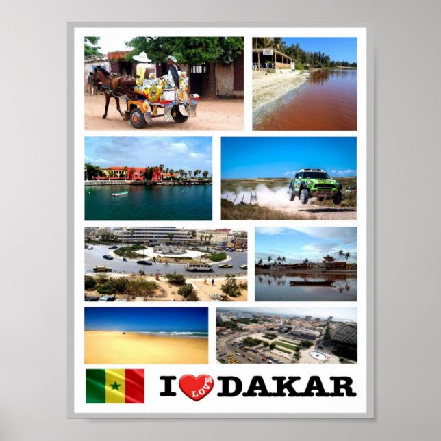 Affiche Dakar I Love - Sénégal - (Devant)