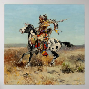 Affiche "Dakota Chief" de Charles M Russell