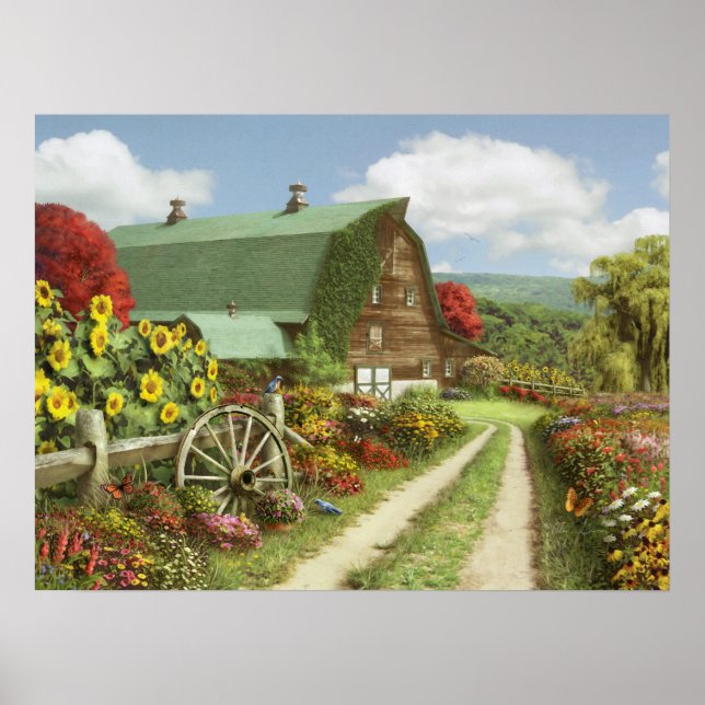 Affiche d'Alan Giana "Silence of the Valley" (Devant)