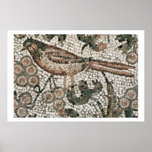 Affiche Dallage de sol représentant un oiseau, 4ème siècle