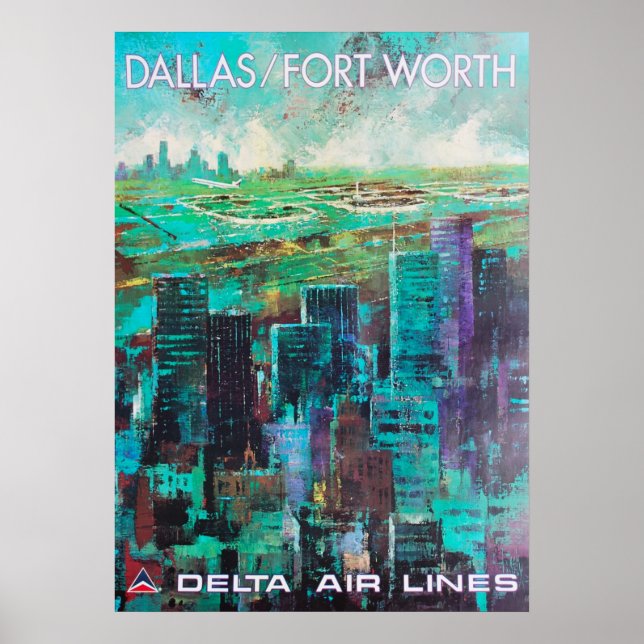 AFFICHE DALLAS FORT WORTH (Devant)