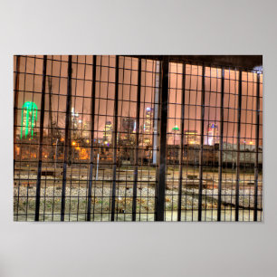 Affiche Dallas, Texas De l'autre côté des pistes