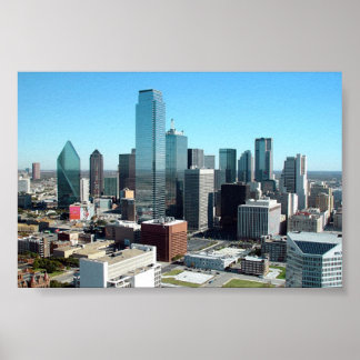 Affiche Dallas Texas Skyline