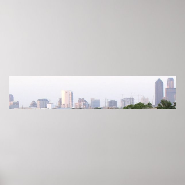 Affiche Dallas, Texas Skyline (Devant)