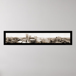 Affiche Dallas TX Nouvelle Skyline Photo 1913
