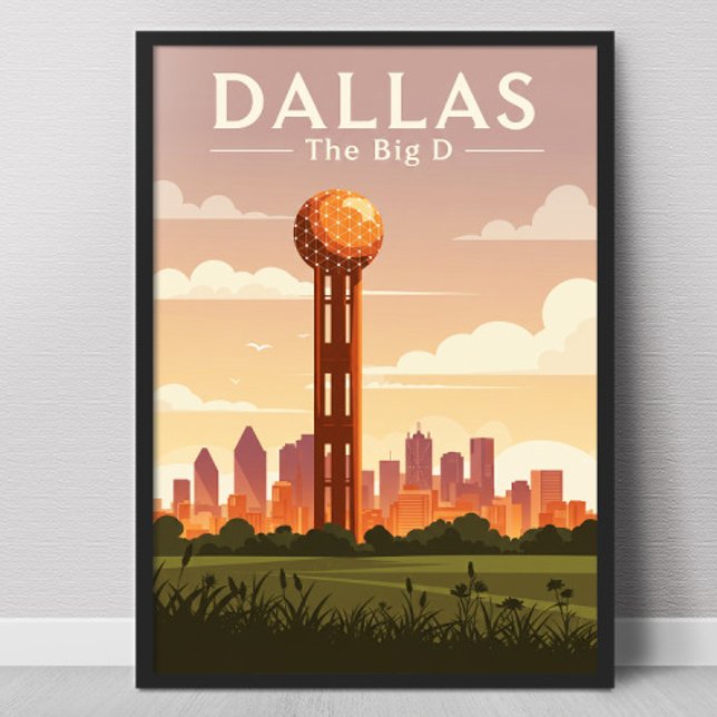 Affiche Dallas vintage (Créateur téléchargé)