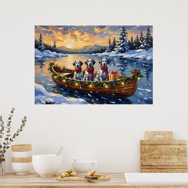 Affiche Dalmatian Christmas Boat Holiday (Cuisine)