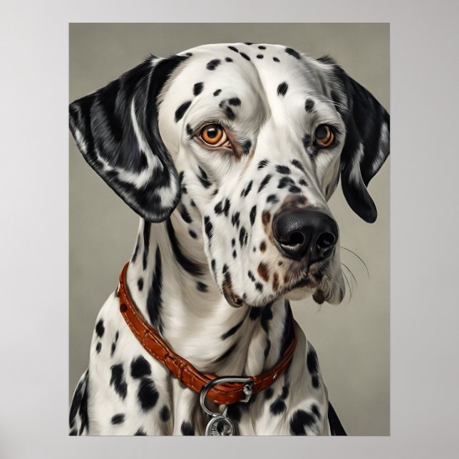 Affiche Dalmatie - Art Chien Imprimer (Devant)
