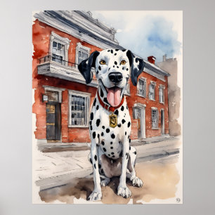Affiche Dalmatie - Art Chien Imprimer