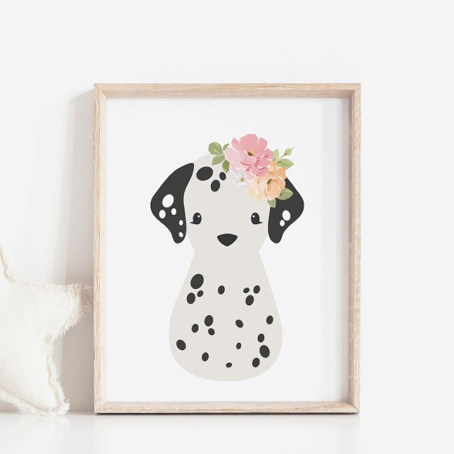 Affiche Dalmatie avec pochette pour enfants de la couronne (Créateur téléchargé)
